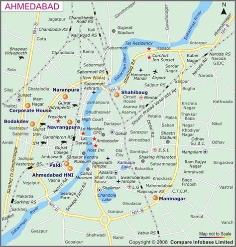 Ahmadabad Map - India