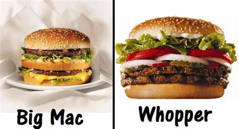 bigmac vs whopper