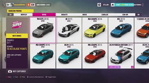 Fh5 Car List With Pictures