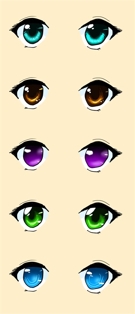 5 Ways To Color Anime Eyes by SisleyLovesKiro on DeviantArt