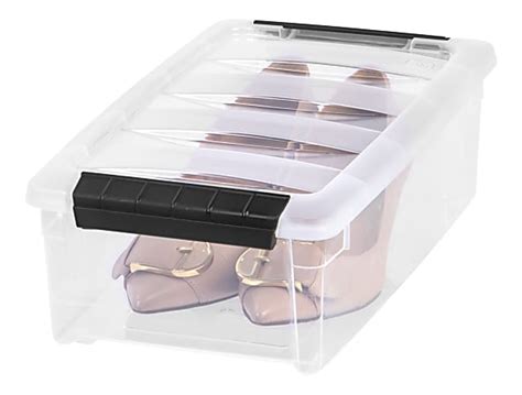 IRIS Stack Pull Storage Containers With Built In Handles 5 Quarts 4 12 ...