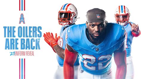 Tennessee Titans Unveil Houston Oilers Throwback Uniforms – SportsLogos ...