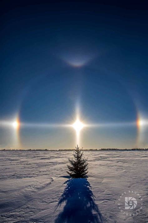 Sun dogs in North Dakota. Dec. 30, 2017. -25 below with -40 below wind ...