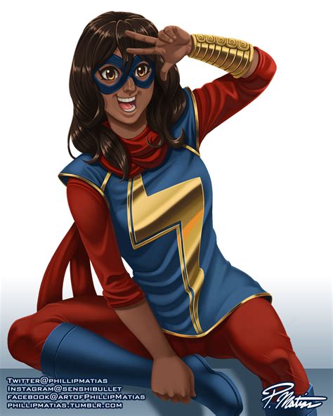 Ms. Marvel - Kamala Khan by BW-Straybullet on DeviantArt