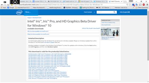 Intel® Iris™, Iris™ Pro, and HD Graphics Beta Driver for Windows* 10 ...