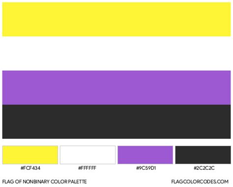 Nonbinary flag color codes