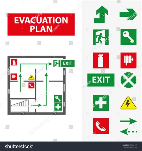 131 Evacuation Plan At Work Stock Vectors, Images & Vector Art ...