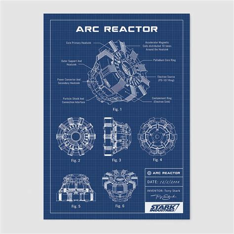 Iron Man Arc Reactor Diagram