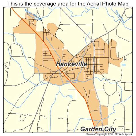 Aerial Photography Map of Hanceville, AL Alabama