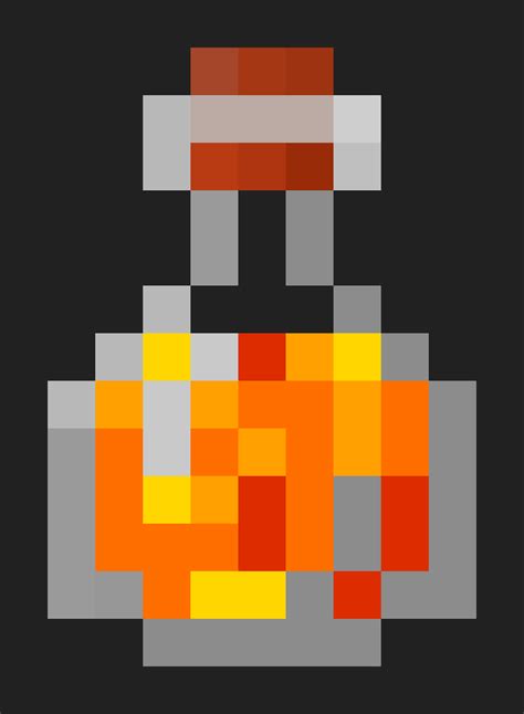 Pixilart - Minecraft Fire/Lava Potion by SaucyPilgrim