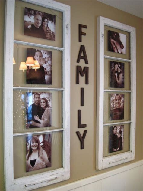 For the Home: Best Country Crafts For The Home - Family Photo Display ...