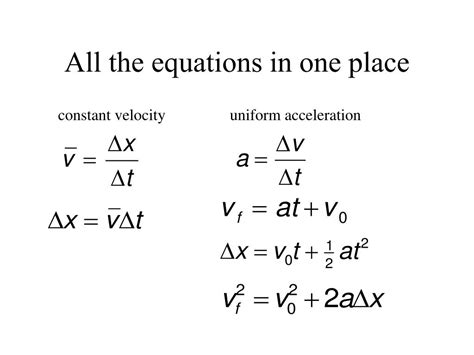 PPT - Derivation of Kinematic Equations PowerPoint Presentation, free ...