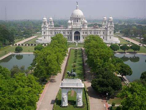 Aerial views of India by drone - in pictures | Victoria memorial ...