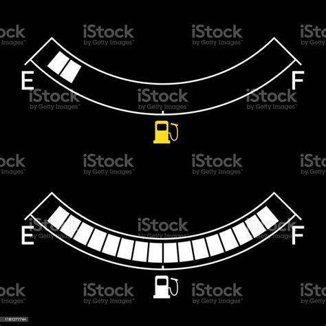 Gauge Vector Gas Tank Icon Full Empty Stock Illustration - Download ...