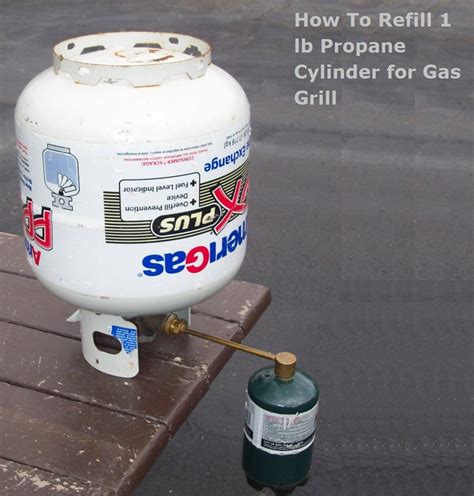 BBQ Replacement Parts: How To Refill 1 lb Propane Cylinder for Grill