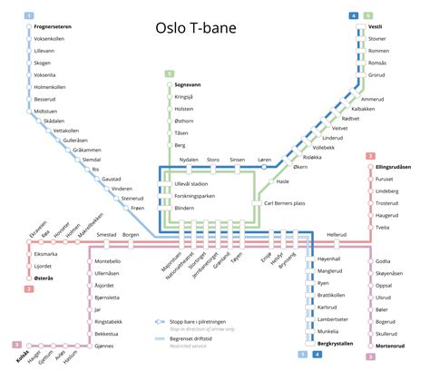 Oslo Metro – Metro maps + Lines, Routes, Schedules