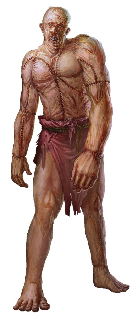 Golem, Flesh (from the D&D fifth edition Monster Manual). Art by ...