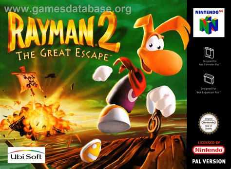 Rayman 2: The Great Escape - Nintendo N64 - Artwork - Box