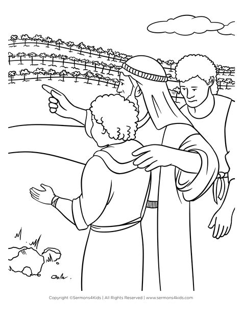 Parable Of The Two Sons Coloring Page Free Printable Coloring Pages ...