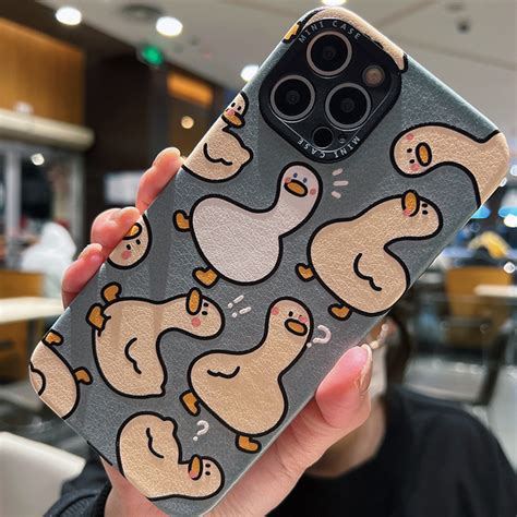 Cute Cartoon Duck Case For iPhone 13 12 11 XS 8 7 IPS607 | Cheap Cell ...