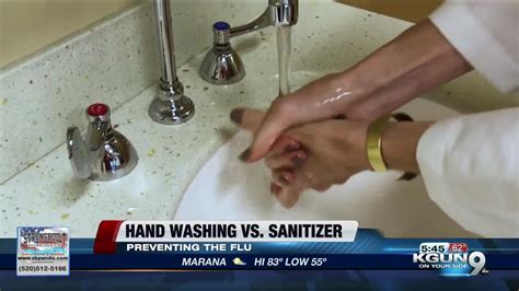 Hand washing vs. hand sanitizer