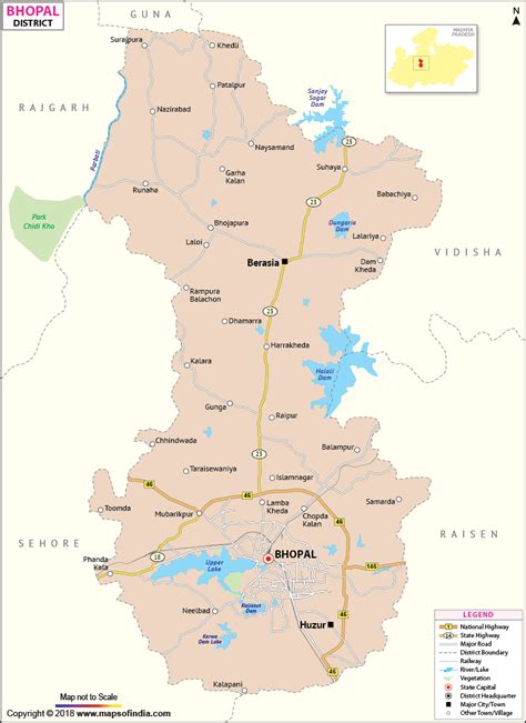 Map Bhopal | Color 2018