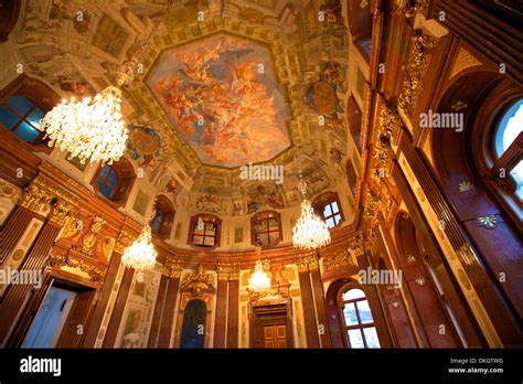 Interior of Belvedere Palace, UNESCO World Heritage Site, Vienna Stock ...