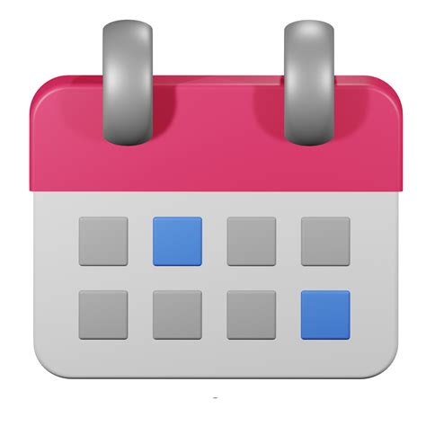 Calendar 3d icon 11728294 PNG