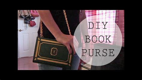 DIY Book Purse/Clutch/Secret Storage - YouTube