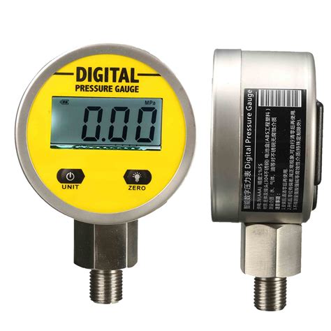 Digital Hydraulic Pressure Gauge 0-250BAR 25Mpa 3600PSI BSP1/4inch Base ...