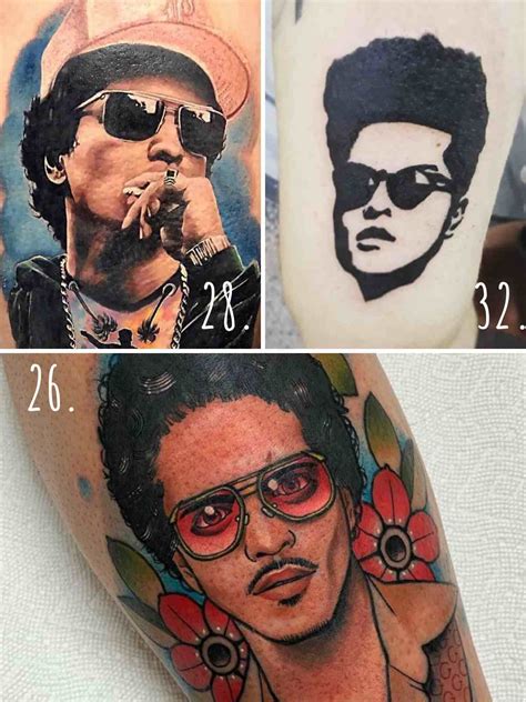 33 Bruno Mars Tattoos for Music Lovers - Tattoo Glee