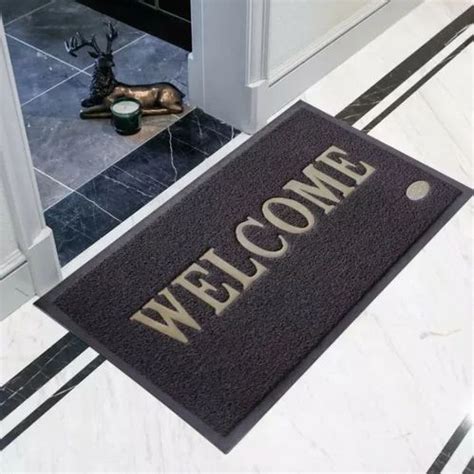 Rubber Abstract Welcome Door Mat 9 Mm 400 Gram Weight, For Bedroom at ...