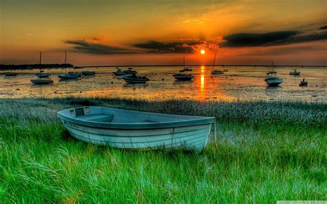 Boat At Sunset Wallpapers - Wallpaper Cave