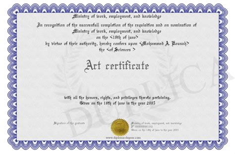 Certificate Art – certificates templates free