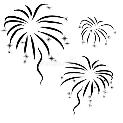 Feu d'artifice abstrait illustration de vecteur. Illustration du ...