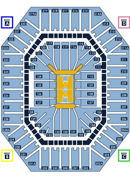 Dean Smith Center Seating Chart With Rows – Two Birds Home