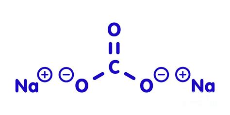 Sodium Carbonate Salt Chemical Structure Photograph by Molekuul/science ...