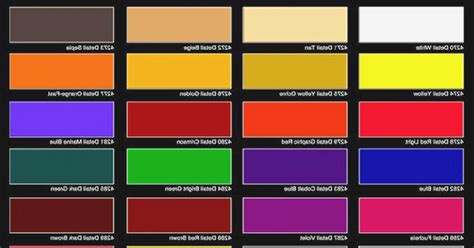 The Best Paint Color Chart For Automotive - Paint Colors