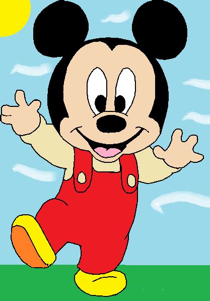 Cute Mickey Mouse Drawing For Kids - img-weed