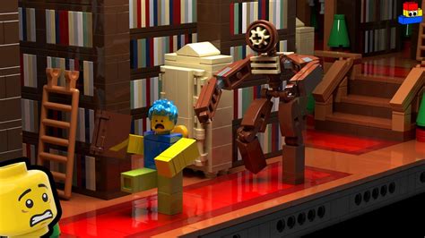 ROBLOX DOORS: I made a HUGE LEGO set of the Library (Room 50) with ...