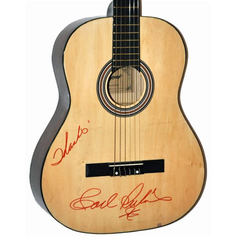 Carl Perkins Signed 1980 - 1990s Lyons ACG-3910 Acoustic Vintage Guitar ...