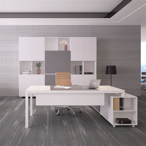 Modern Office Furniture Desk Executive Office Desk With Cabinet