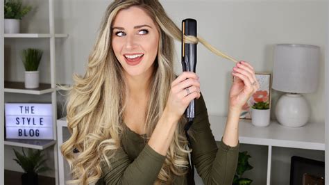 How to Curl Your Hair with a Straightener - The Style Blog