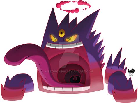 FUSEmon - Mega Gigantamax Gengar by RZGmon200 on DeviantArt