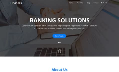 Finances - Free Bootstrap 4 HTML5 One-page Banking Website Template