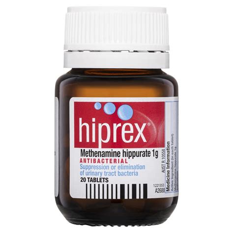 Buy Hiprex Urinary Tract Antibacterial Tablets 20 Online at ...