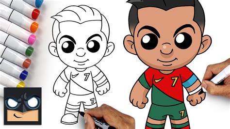 How To Draw Cristiano Ronaldo Cartoon