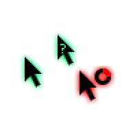 Glowing RGB Cursors