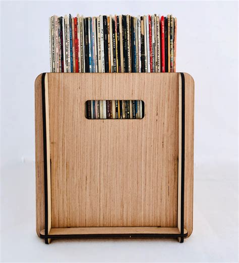 Vinyl Record Storage Box with Album Cover Display - Records & LPs Looks ...