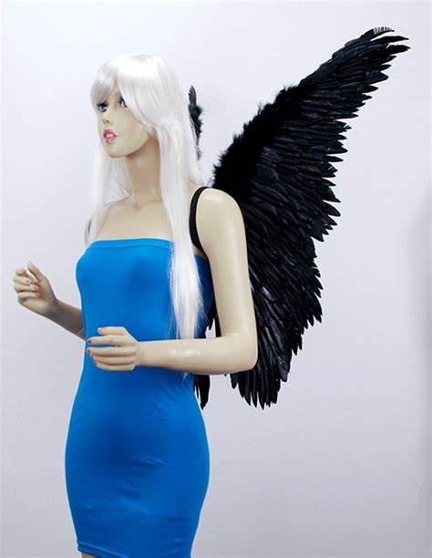 Amazon.com: FashionWings (TM Black Butterfly Style Costume Feather ...